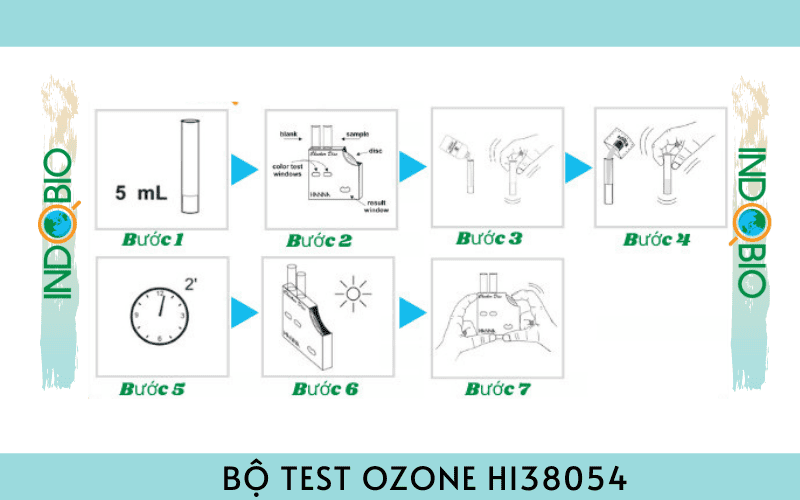 Bộ test kiểm tra Ozone trong nước HI38054 Hana 0-2ppm